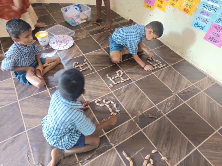 Students participating in enrichment activities